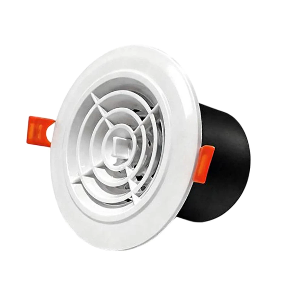 Air Conditioner Disc Ventilation Cover ABS Material Wall Ceiling Duct Mount for exhaust Cap White 75 90 100mm Opening Sizes
