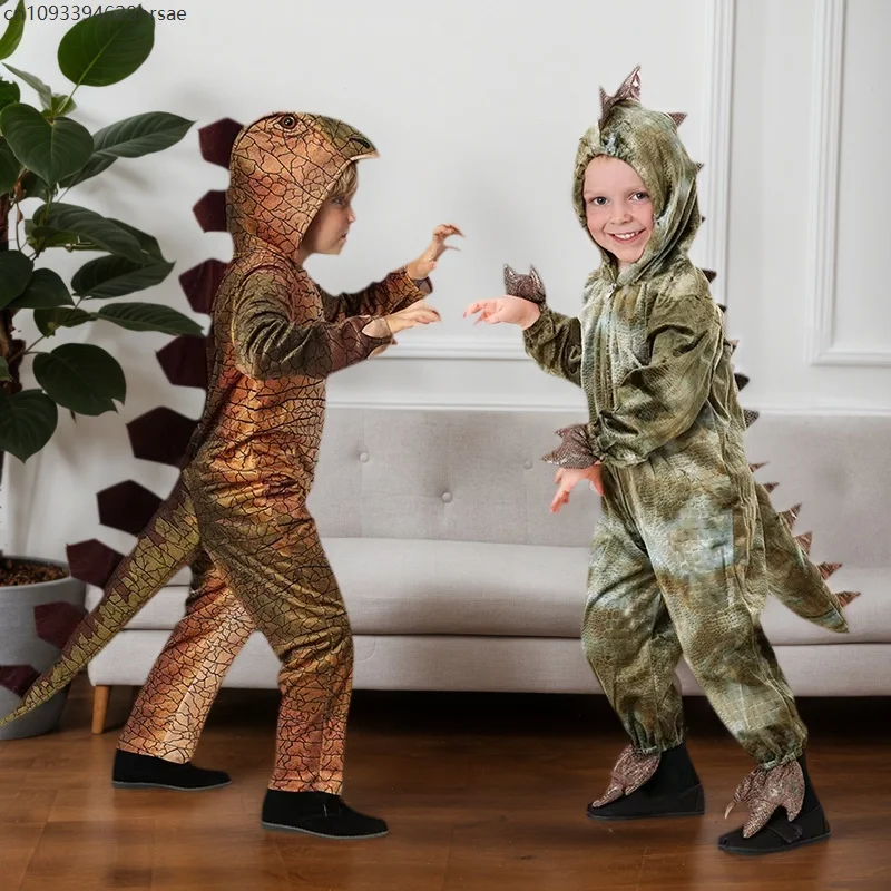 

Children Triceratops Dinosaur Cosplay Costumes Girls Boys Holiday Clothes Dino Pretend Game Party Cosplay Dress Up