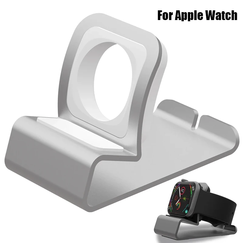 Aluminum Silicon Bracket Watch Charger Dock Station Holder for Apple Watch Series SE 8 7 6 5 4 3 2 1 Watch Charging Stand Holder