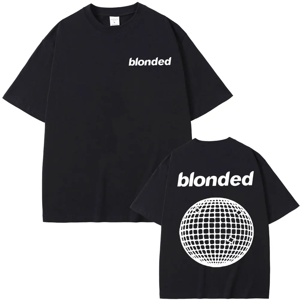 

Blond Trend Tshirt Rapper Frank Hip Hop T-shirt Ocean Fashion T Shirts Men's Oversized Streetwear Male Cotton Short Sleeve Tees