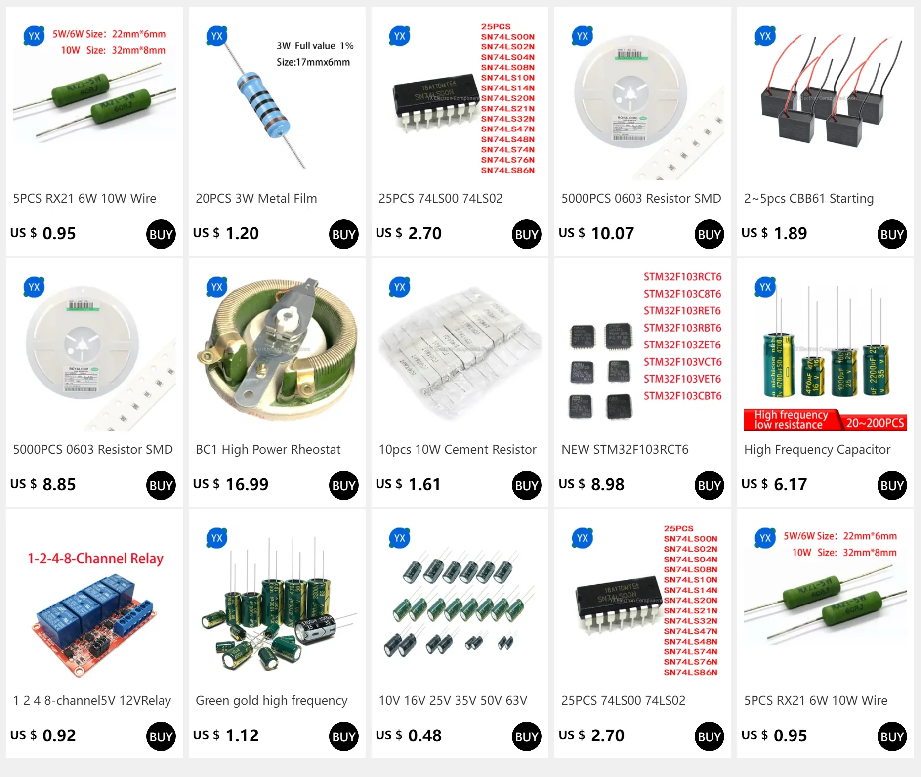 50 stücke 2512 5% 1W SMD Chip Widerstand widerstände 0-10M 0 10 22 100 220 470 ohm 0 10 100 220 470 1K 2,2 K 4,7 K 10K 100K 470K 1M 10M – Detail 1