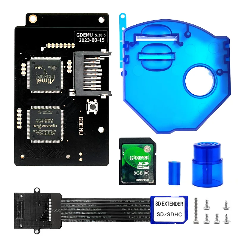 Nieuwe GDEMU V5.20.5 Optische Drive Emulatie Board en Remote Card Mount Kit voor DC Console Voor SEGA Dreamcast GDU DC VA1 Board