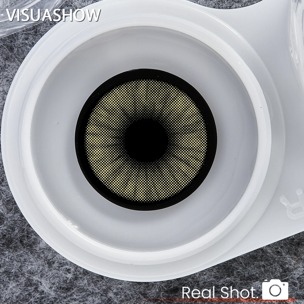 Visuashow Hidrocorcolor Bernstein-Braune Farblinsen für Augen, mit Natürlicher Kleiner Pupille, Jährlich mit Stärke. Weich und bequem, perfekt für den täglichen Gebrauch und das elegante Schönheits-Make-up – Detail 6