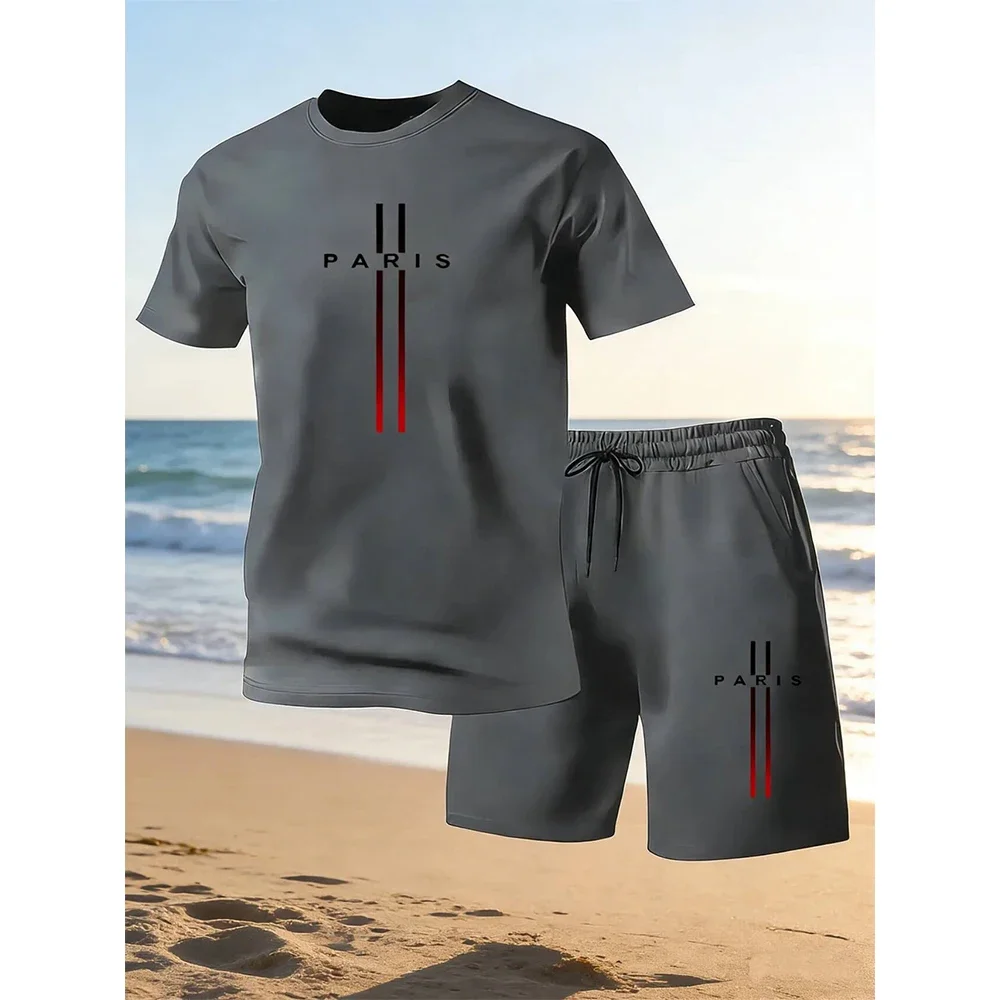2026 New Men's Short Sleeve Cotton T-Shirt round Neck Printed Summer Fashion Streetwear Hip Hop Loose Fit Casual Shirt