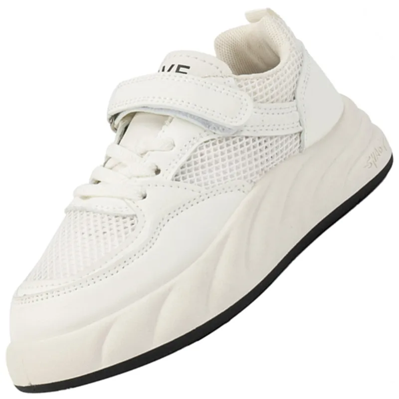 2024 Nieuwe Mesh Witte Baby Jongens Meisjes Hardloopschoenen Ademend Kinderen Casual Sneakers Kids Baby Togdle Sportschoenen