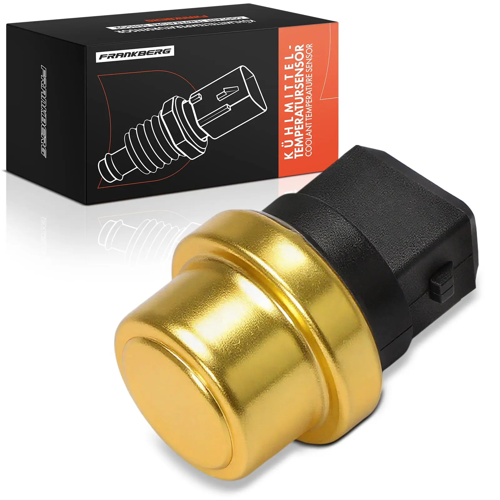 Frankberg 1x Sensor Koelvloeistoftemperatuur voor Audi A4 VW Golf 3 Passat Seat Ibiza 357919369F 95VW8B607EB TS311