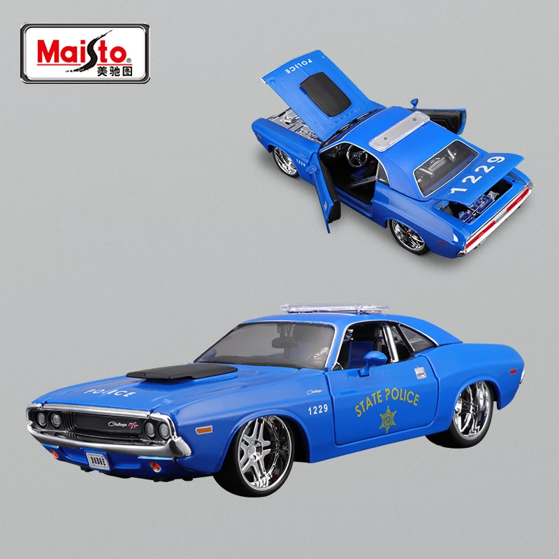 Maisto 1:24 Dodge Challenger T/A 1970 Modified Muscle Car Alloy Car Model Diecasts & Toy Vehicles Collection Car Toy Boy gifts