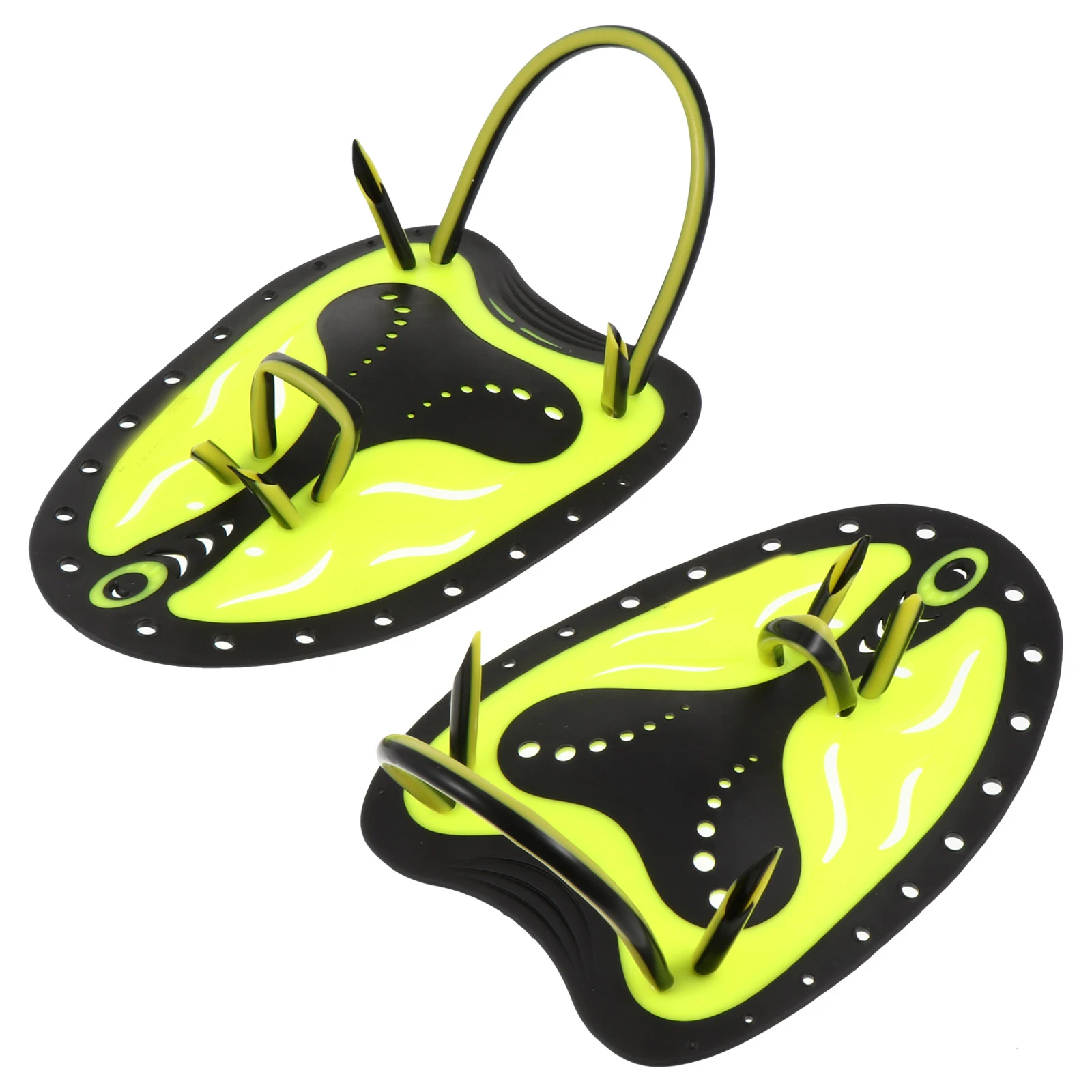 

Swimming Hand Paddles Ergonomic Premium Silicone Comfortable Adjustable Diving Snorkeling Pool Exercise Fins Gloves