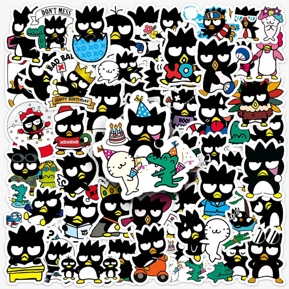 10/30/50pcs Funny Cartoon BadBadtz Maru Stickers for Kids Toy Waterproof DIY Laptop Guitar Scrapbooking PVC Kawaii Anime Sticker