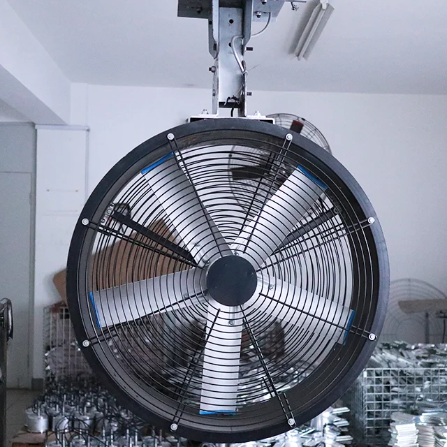 مروحة تبريد تهوية صناعية مقاس 33 بوصة، مروحة عادم صناعية مثبتة على الحائط