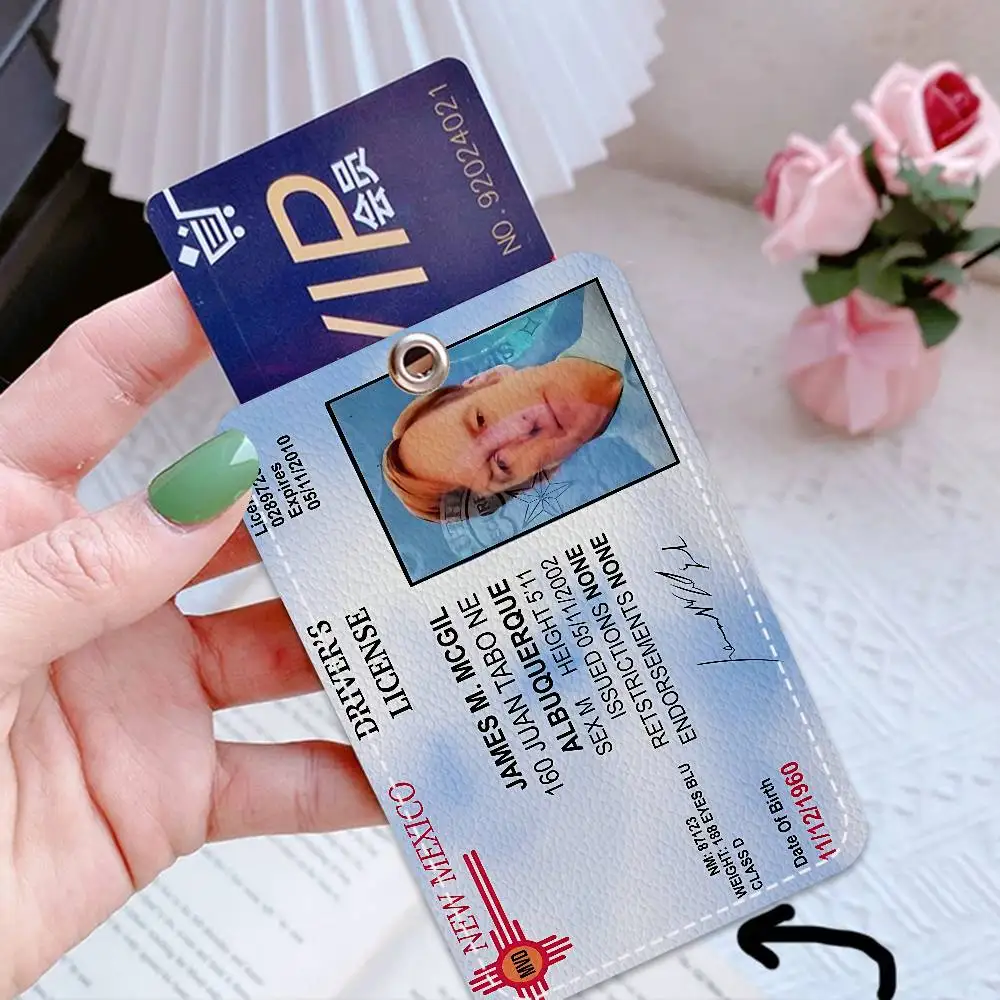 حامل بطاقة الوصول PU من فيلم TV B-Breaking Bad Style مع سلسلة مفاتيح - حماية تنفيذية لبطاقة البنك، مترو الأنفاق، حافظة بطاقة الحافلة #5