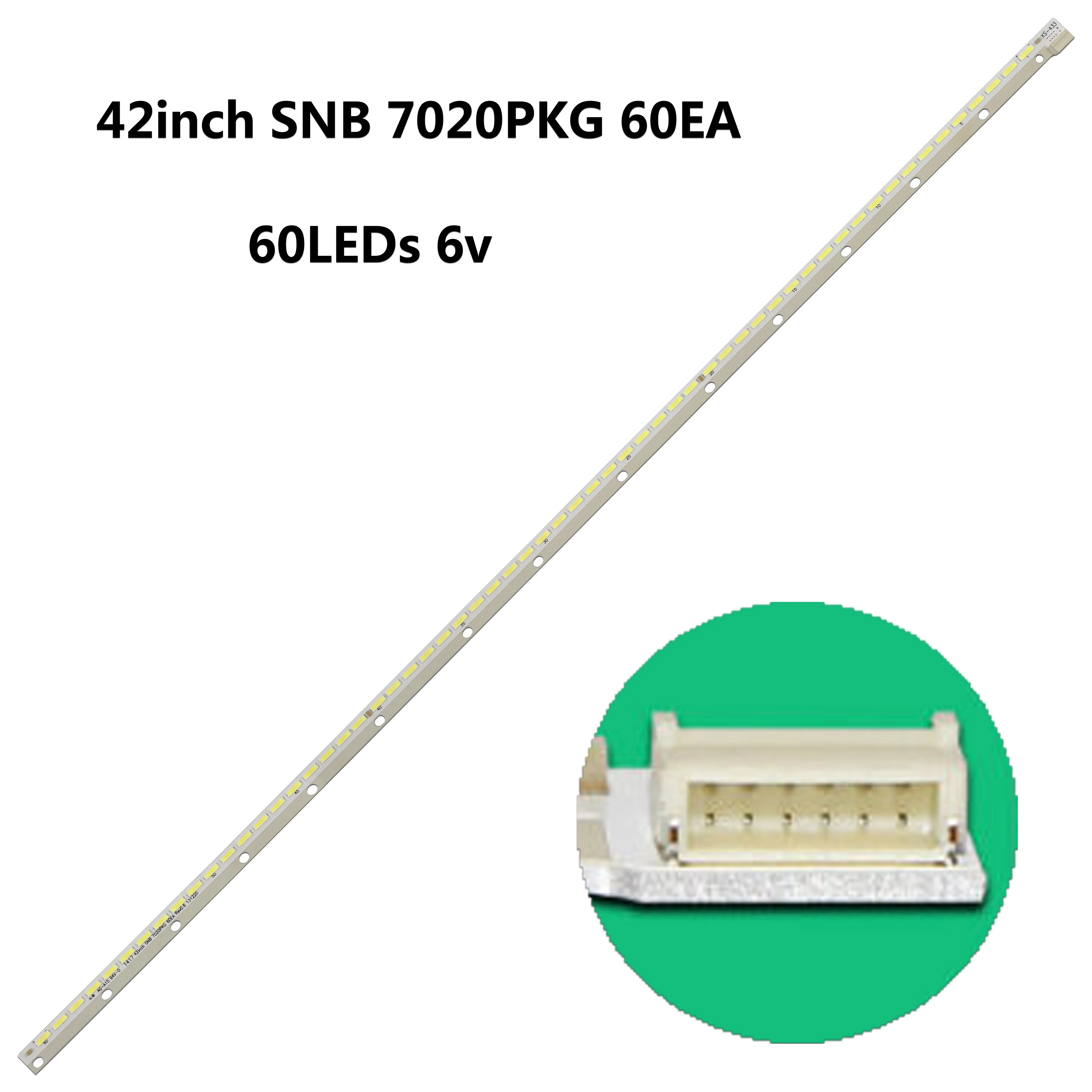 Strip For 42” TV 42PF8175 LUX0142001 AL 42242 VES420UNVL-3D-S S01 42INCH SNB 7020PKG 60EA REV0.6 LED Backlight