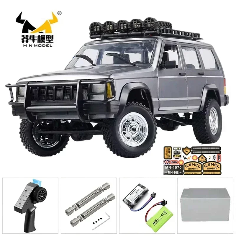 New Toyota RCCar Manniu Mn82s four-wheel Drive Retro Remote Control Car 1:12 Land Patrol Pickup Climbing model toy gift