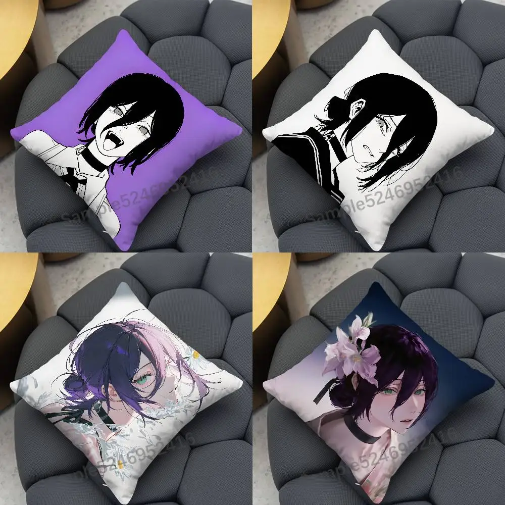Reze C-Chainsawman Pillow Case Cover Square for Decorative Cushion Bed Couch Sofa Classic Style Machine Washable All-Season