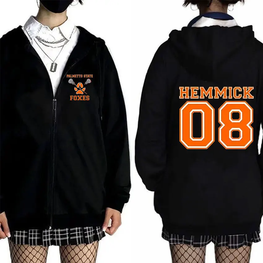 All for The Game The Foxhole Court Palmetto State Foxes Zipper Hoodie Man Fashion Oversized Jacket Men Women Vintage Zip Up Coat
