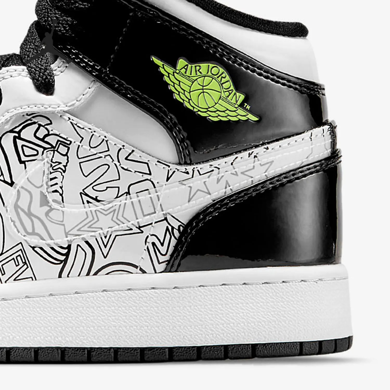 Tênis de basquete Nike Authentic Air Jordan1 Mid AJ1 High-Top GS DC4099-100