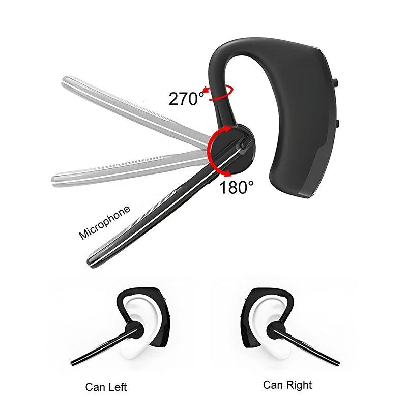 Xiaomi Wireless Bluetooth Single Earphone With HD Mic Stereo Headset Handsfree Call Business Headphone For Sports Driving Travel