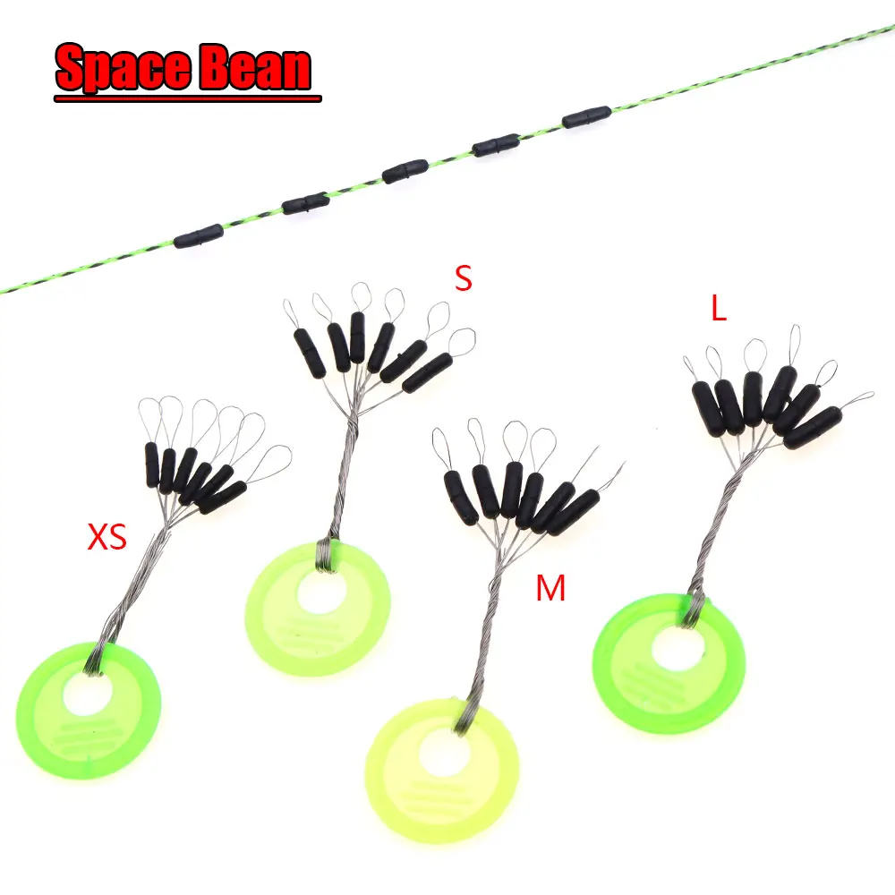 120pcs / 20 groups Fishing Accessories Space Beans For Fishing Main Line Float Bobber Drift Seat Stop Bead Stopper Tackles