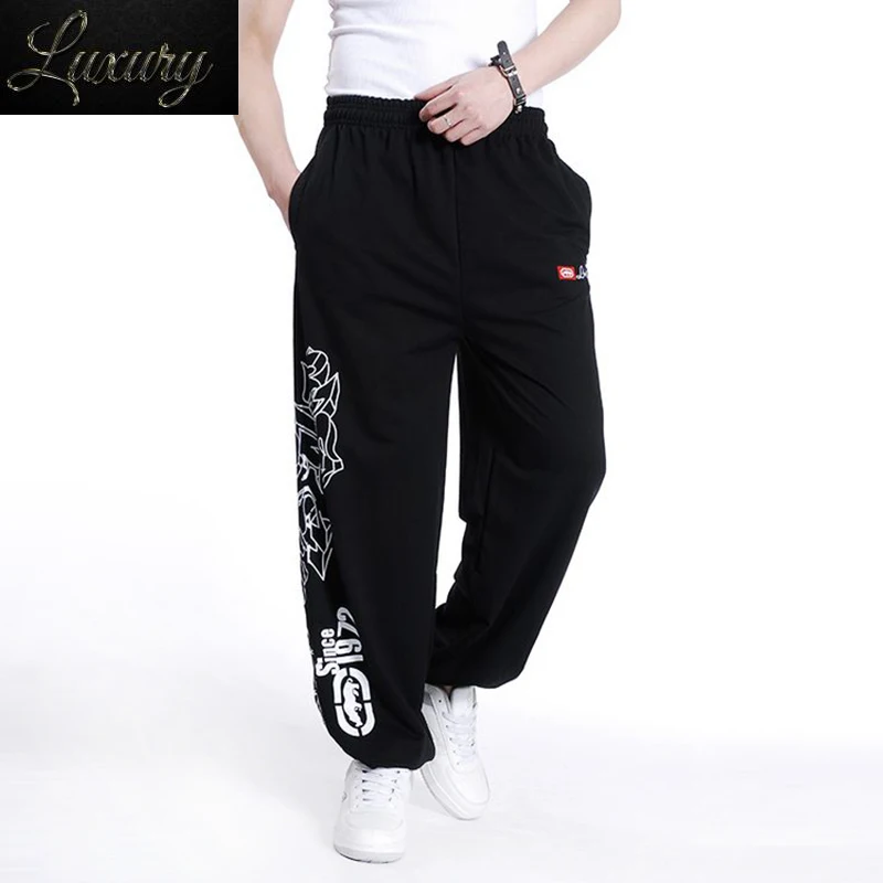 

Уличная одежда 2023, осень-весна, хлопок, свободные мужские спортивные брюки, брюки в стиле хип-хоп, Мужская одежда, парка