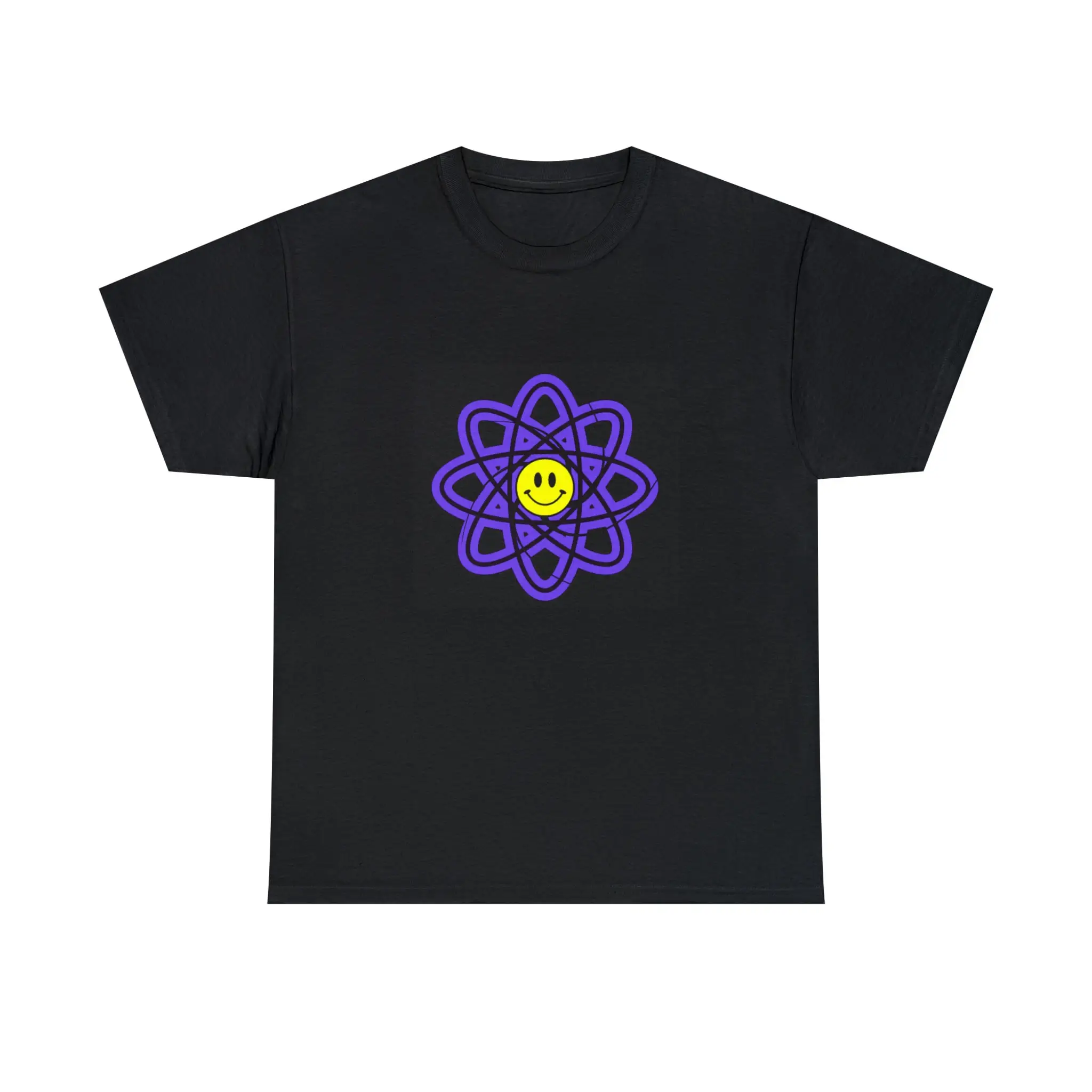 Happy Face 90s Raver Inspired Tee Atom Nucleus Cyber Rave T