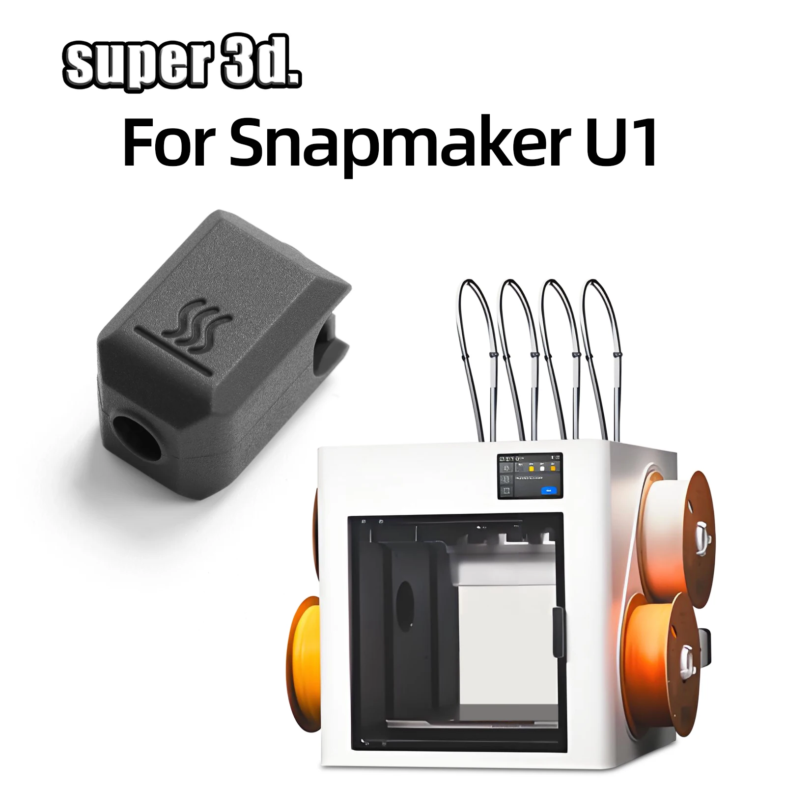 For Snapmaker U1 Silicone Socks High-Temperature Heater Block Protector Hot End Heat Insulation Cover 3D Printer Parts Case