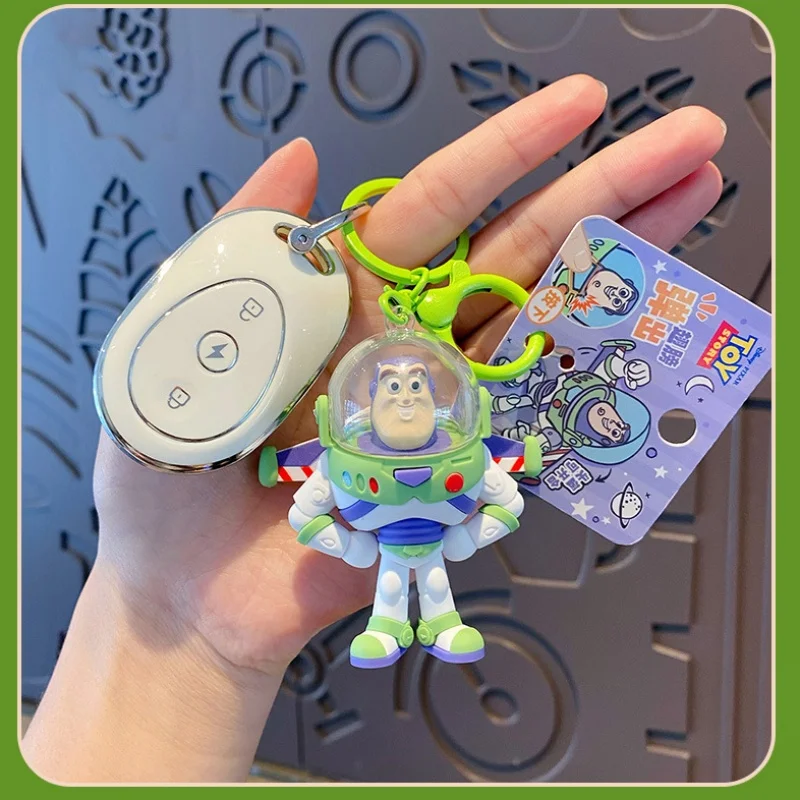 Disney Genuine Toy Story Series Pendant Cute Cartoon Figure Keychain Figure Keychain with Pop-up Wings Charm Ornament Collection - view 4