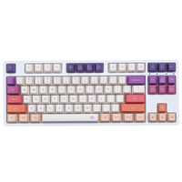 143 Keys/set Carmine Cloud Keycaps PBT Dye Subbed Key Cap Cherry Profile Key Caps For Keychron Anne GK64 Poker Varmilo FL980