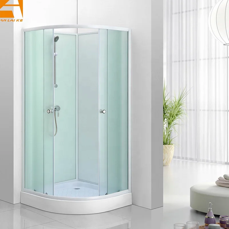 Cheap Corner Complete Shower Room KF-315 Sliding Door Shower Cabin Small Size 80x80CM 90x90CM Tempered Glass Enclosed