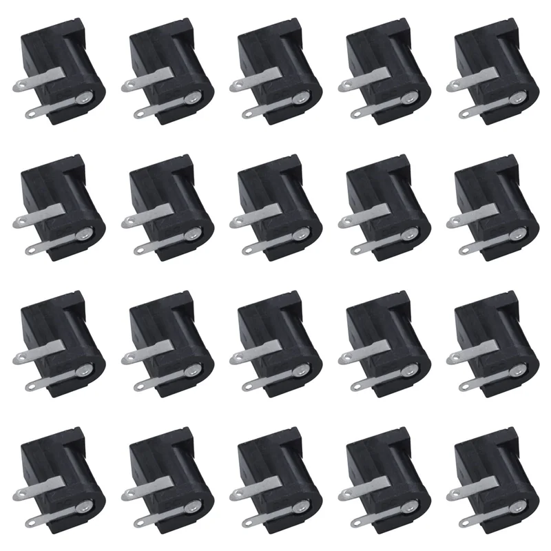 【البيع الساخن】20 قطعة تيار مستمر 5.5 مللي متر × 2.1 مللي متر مقبس الطاقة أنثى لوحة جبل موصل