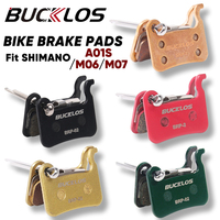 BUCKLOS BRP-02 Disc Brake Pads Resin Semimetallic MTB Hydraulic Brake Pads for SHIMANO A01S M06 M07 Bicycle Brake Pad for M975