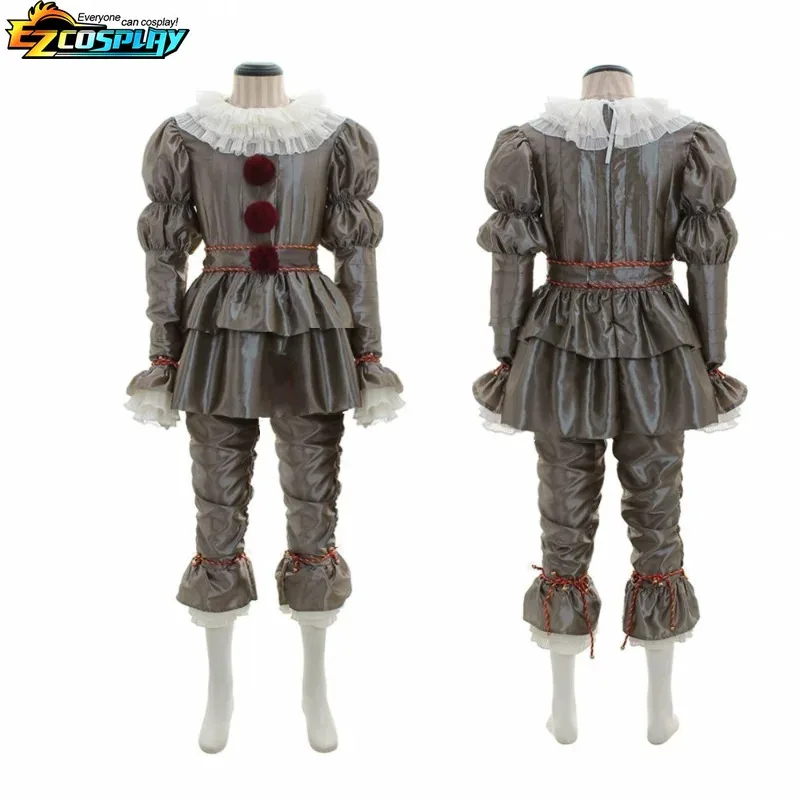 2025 New Adult Kids - Deluxe Halloween Clown Scary Makeup Cosplay Costume ☆wrl☆