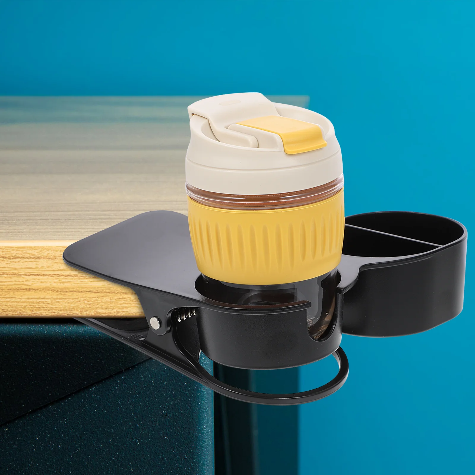 Cup Clip Premium Abs Material Space-Saving Table Side Clip For Desk Mobile Phone Drink Storage Organizer Mug Holder Clamp