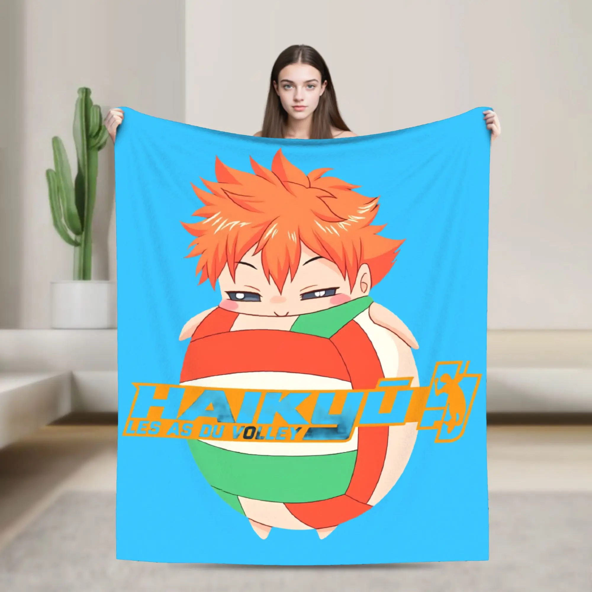 Custom Haikyuu Anime Cartoon  Blanket 3D Print Soft Flannel Fleece Warm Manga  Throw Blankets for Home Bed Sofa Quilt