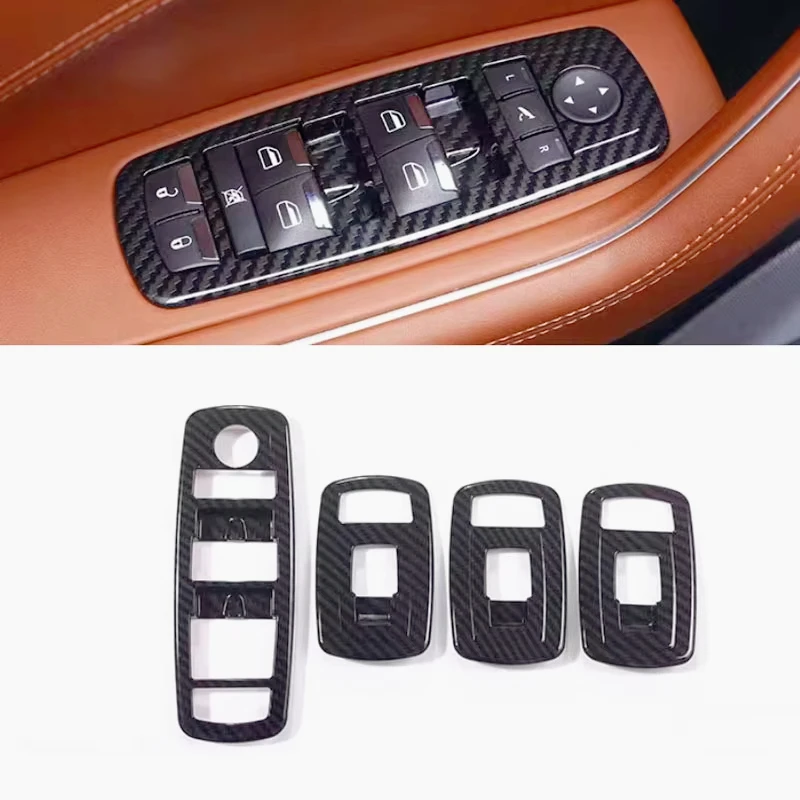 

4 шт. для Maserati Levante подъемная стеклянная кнопка панель декоративная рамка