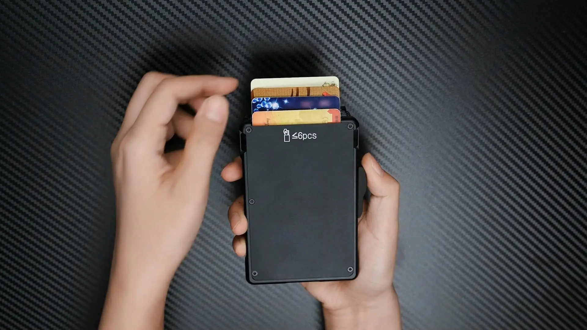 Minimalistische Geldbörse EDC Taktisches, schlankes PU-Leder-Kreditkartenetui RFID-blockierende Bifold-Smart-Geldbörsen mit Geldklammer für Herren – Detail 6