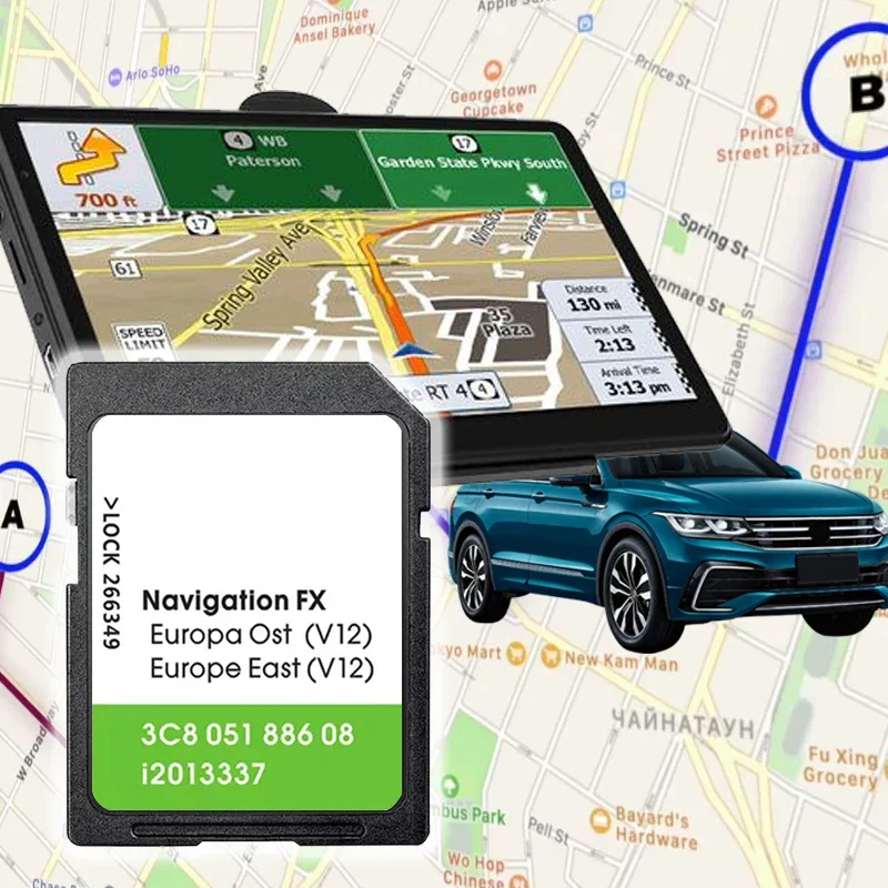 

Карта навигационных данных для VW Sat Nav FX V12 OST EAST Europe с наклейками против запотевания для зеркала заднего вида