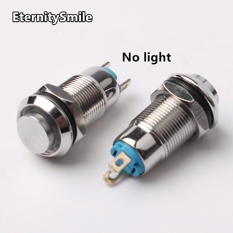 8mm metal anti-vandal momentary latching custom push button metal switch 2Pin 4Pin