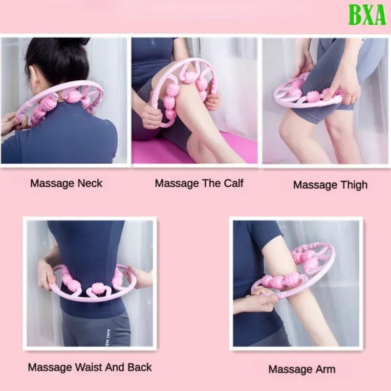 

U-shaped Pilates Massage Roller Anti-Cellulite Massager Body Leg Slimming Roller Yoga Trainer Muscle Relaxation Roller