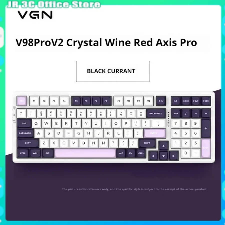 

Vgn V98pro V2 Wireless Gasket Three Mode Gamers Customized Wired Bluetooth Mechanical Keyboard Hot Plug Gaming Keyboard Boy Gift