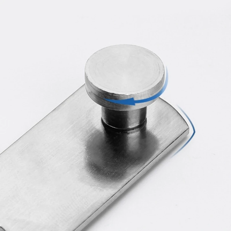 Serratura per porta di sicurezza da 2 pezzi Serrature per porte scorrevoli da 90/180 gradi Serratura per porta privacy per esterni, garage, finestre