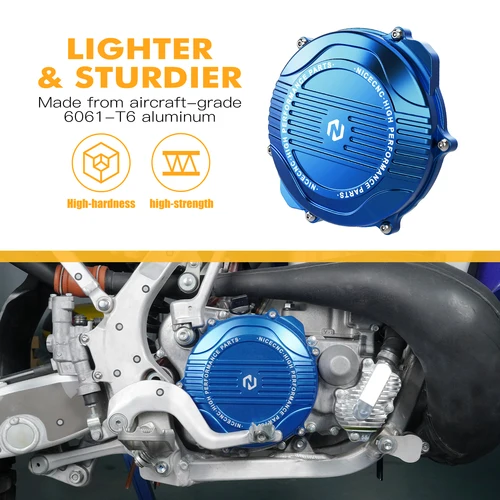 Imagen 2 del producto Protector de cubierta de embrague NICECNC para Yamaha YZ250 2008-2024 YZ250X 2016-2023 YZ 250 250X Protector de cárter de Motocross 5MW-15415-20-00