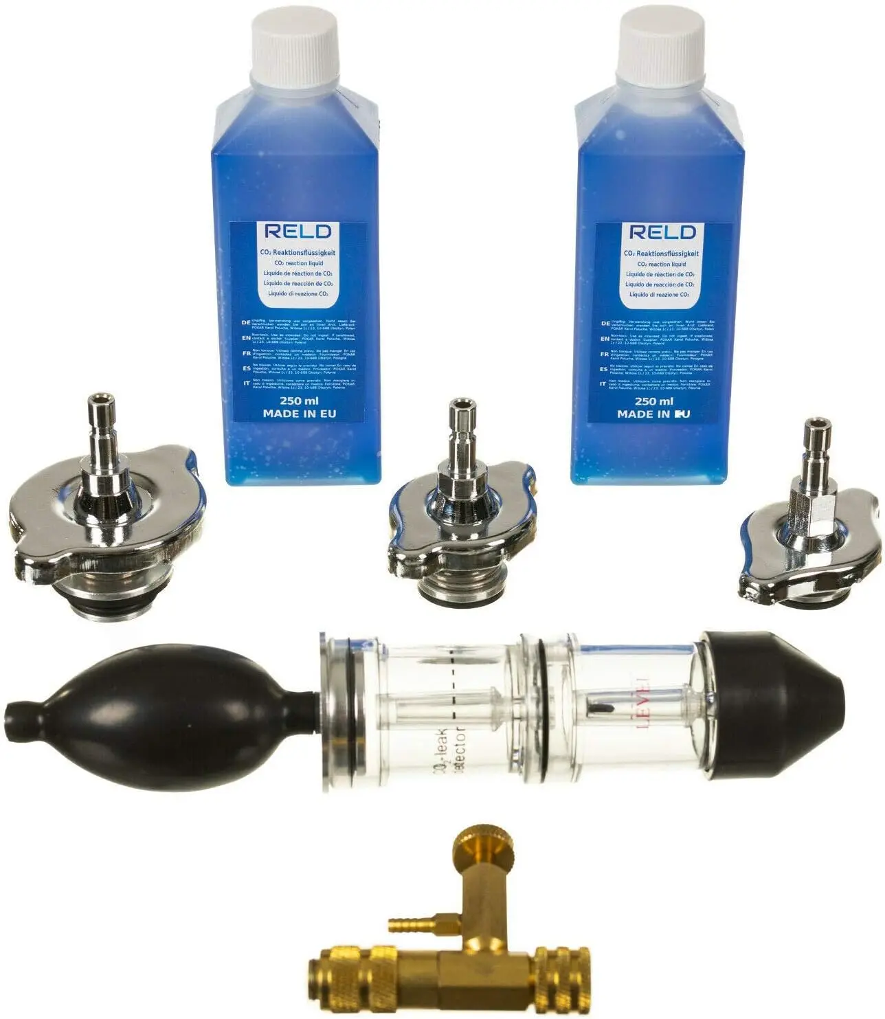 مجموعة أدوات اختبار حشية الرأس الاحترافية للكشف عن تسرب محرك السيارة مع سائل ثاني أكسيد الكربون