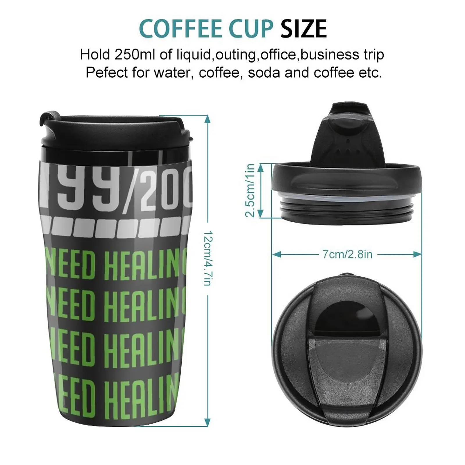 New I Need Healing Travel Coffee Mug Cups For Coffee Coffe Cups