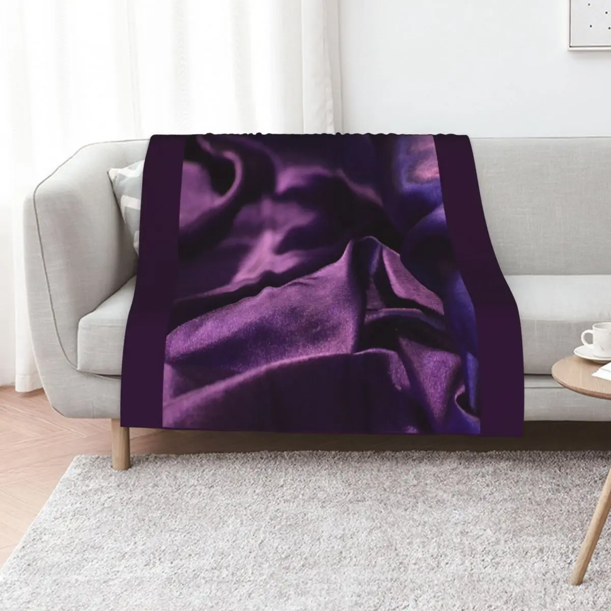 

Purple silk Throw Blanket Tourist Luxury Brand Blankets Sofas Of Decoration Decoratives Blankets