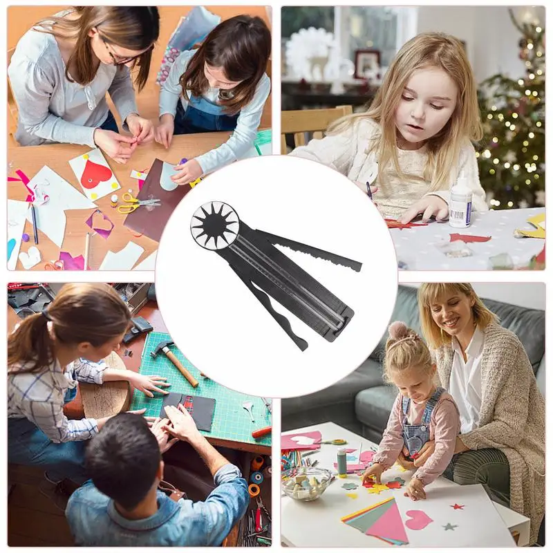 Scrapbook Paper Cutter 12 In 1 Craft Paper Edge Cutting Machine Wave Edges Paper Dial Trimmer Decorative Paper Cutting Tool For