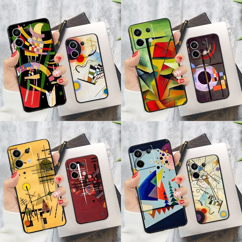 Wassily Kandinsky Abstract Artistic Case For Xiaomi Redmi Note 14 12 11 9 10 13 Pro 9S 10S 11S 12S Redmi 13C 10C 12C 14C Cover