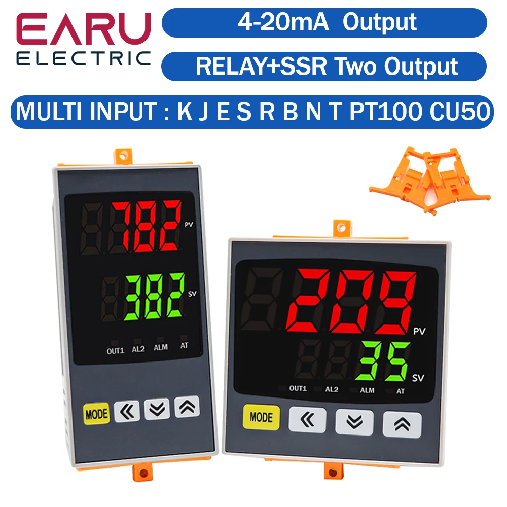 Nuovo termostato PID digitale intelligente uscita relè SSR ingresso universale riscaldamento regolatore di temperatura fredda regolatore 110VAC 220V