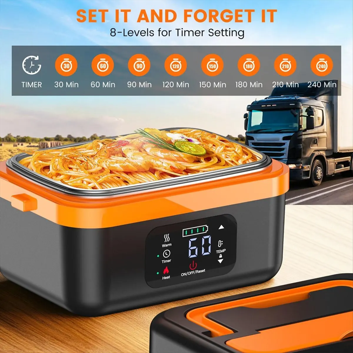Lunch Box elettrico senza fili a basso prezzo, scaldavivande autoriscaldante ricaricabile con batteria da 16000 mAh, per lavoro/viaggio/auto/ufficio UE