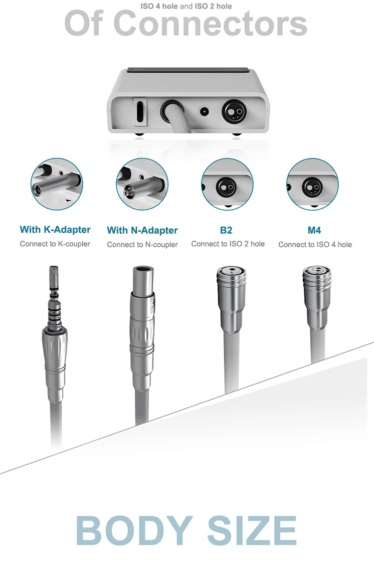 AI-AM7 Electric Micromotor LED Kit with Smile S1-5L Contra Angle 1:5 Increasing Handpiece Dental Endodontic Equipment 2/4 Holes