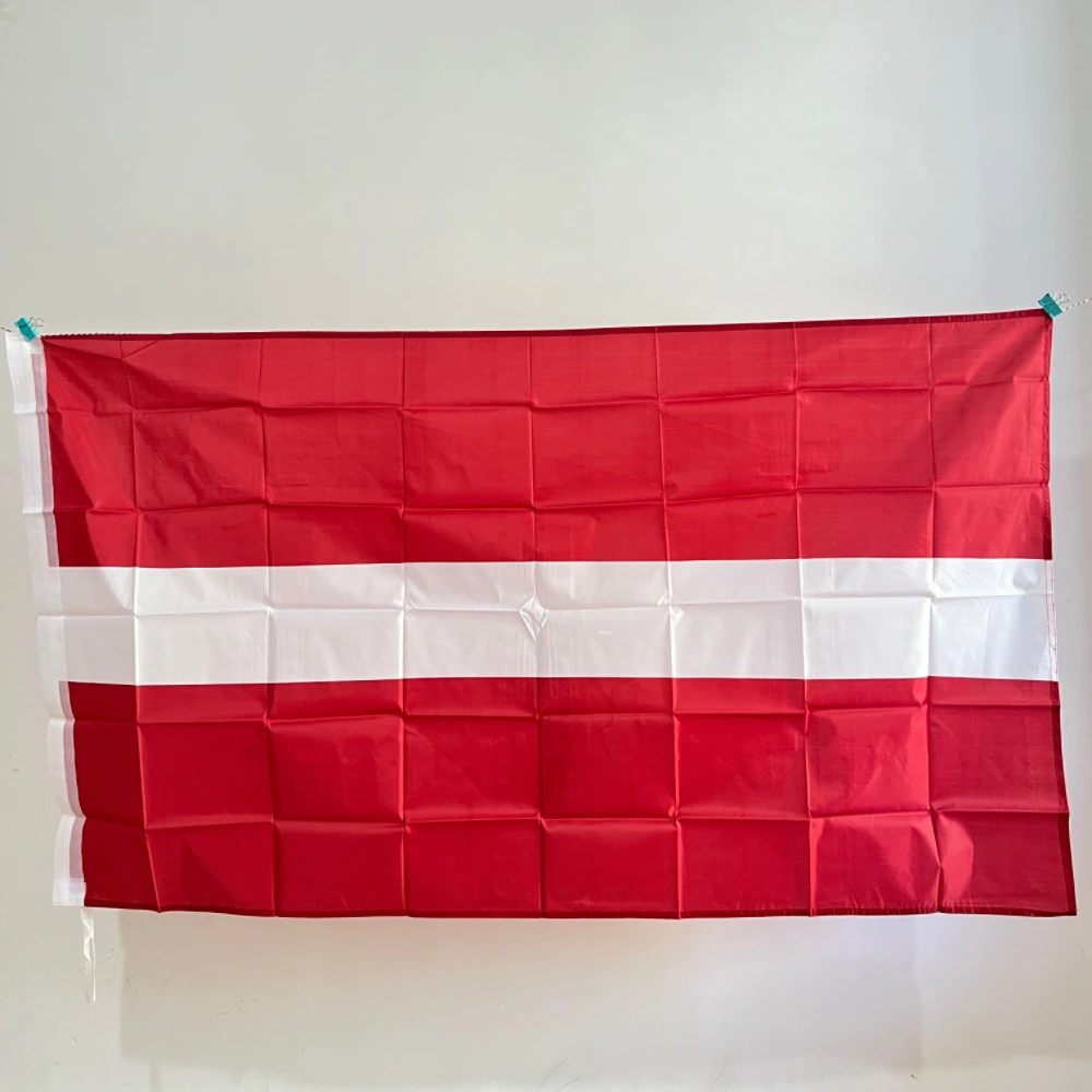 Latvia flag 90x150cm Latvia Flag Flag  Banner Polyester Decoration Durable Super Poly football FLAG Polyester hanging Indoor Out